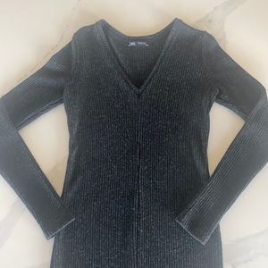 Charcoal Zara sweater dress